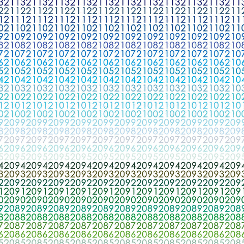 100 colors – NUMBERS no.01 “Rhythm of Years”