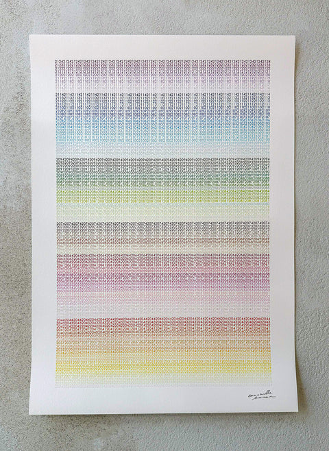 100 colors – NUMBERS no.01 “Rhythm of Years”