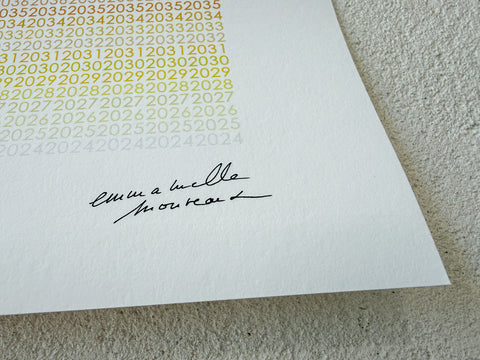 100 colors – NUMBERS no.01 “Rhythm of Years”
