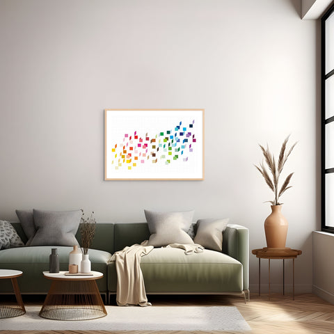 100 colors – STRUCTURES no.01 “Fragments of Order”